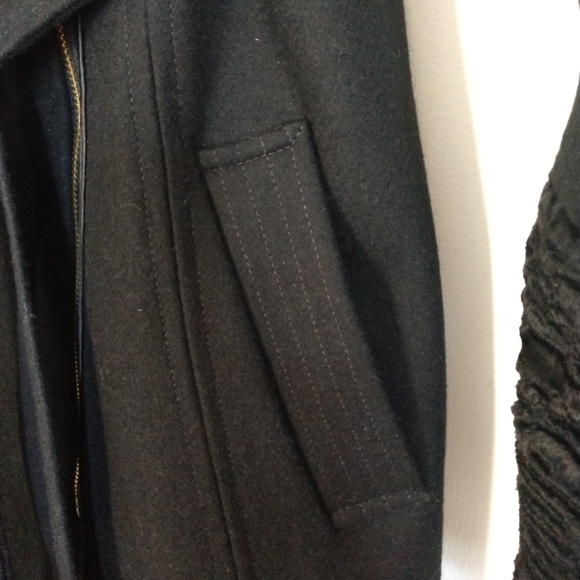 La Nouvelle Renaissance Wool Blend Midweight Jacket   Size Small   Black - Picture 10 of 12